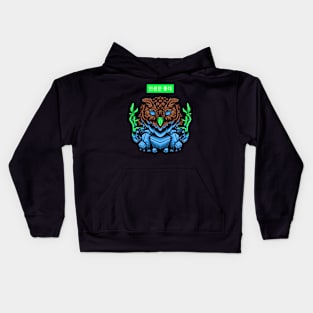 Cool owl illustration Kids Hoodie